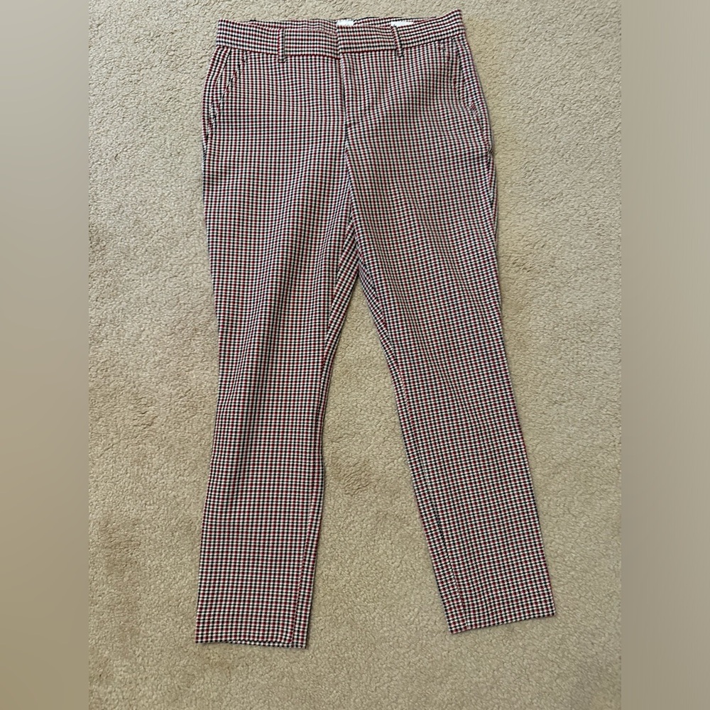 GAP Plaid Signature Skinny Ankle Pants